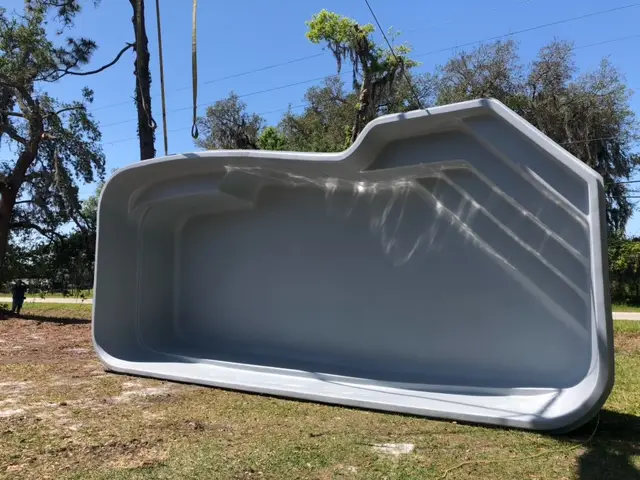 Brasilia fiberglass pool by Rainforest Pools n Composites