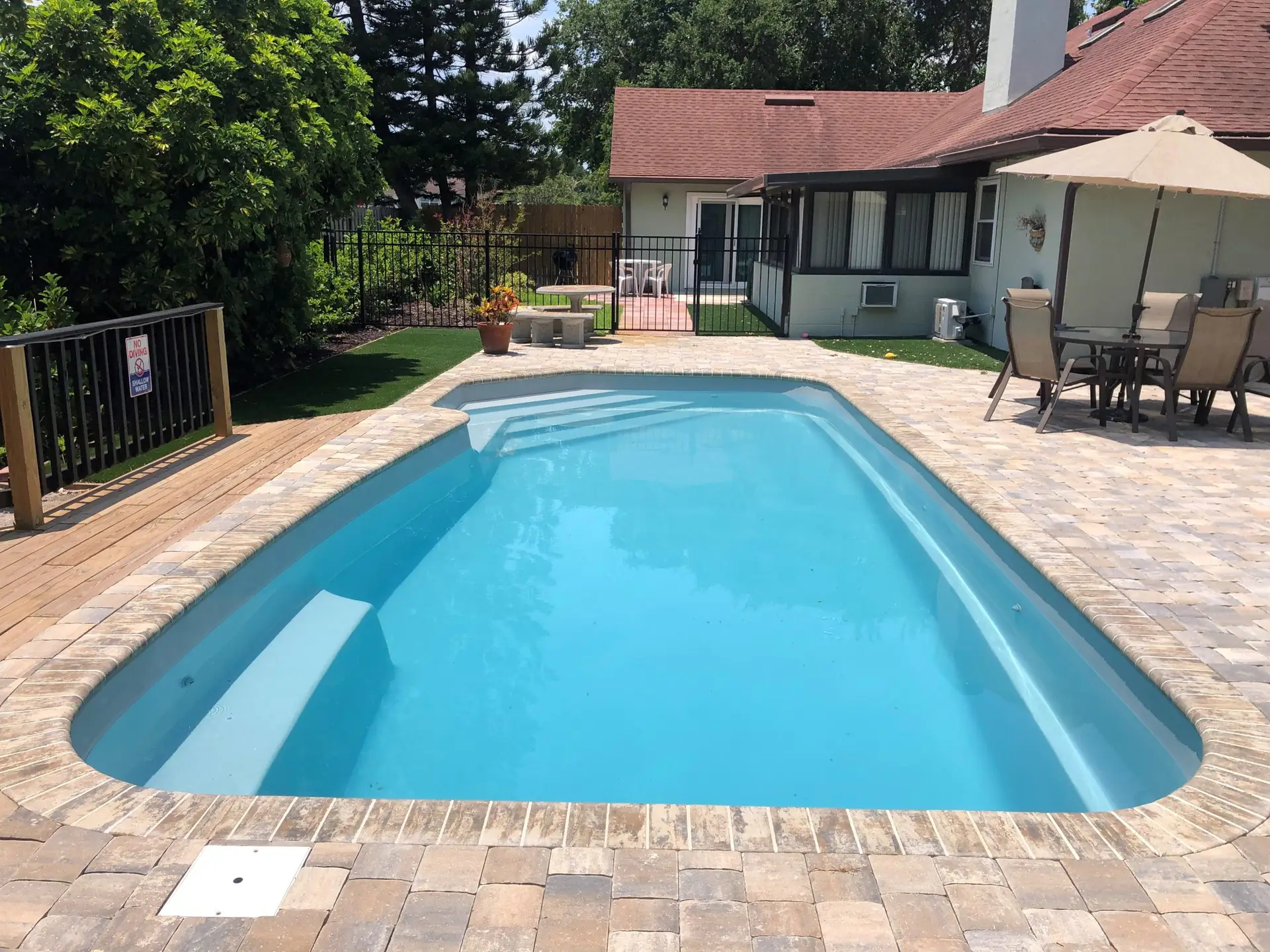 Brasilia fiberglass pool by Rainforest Pools n Composites