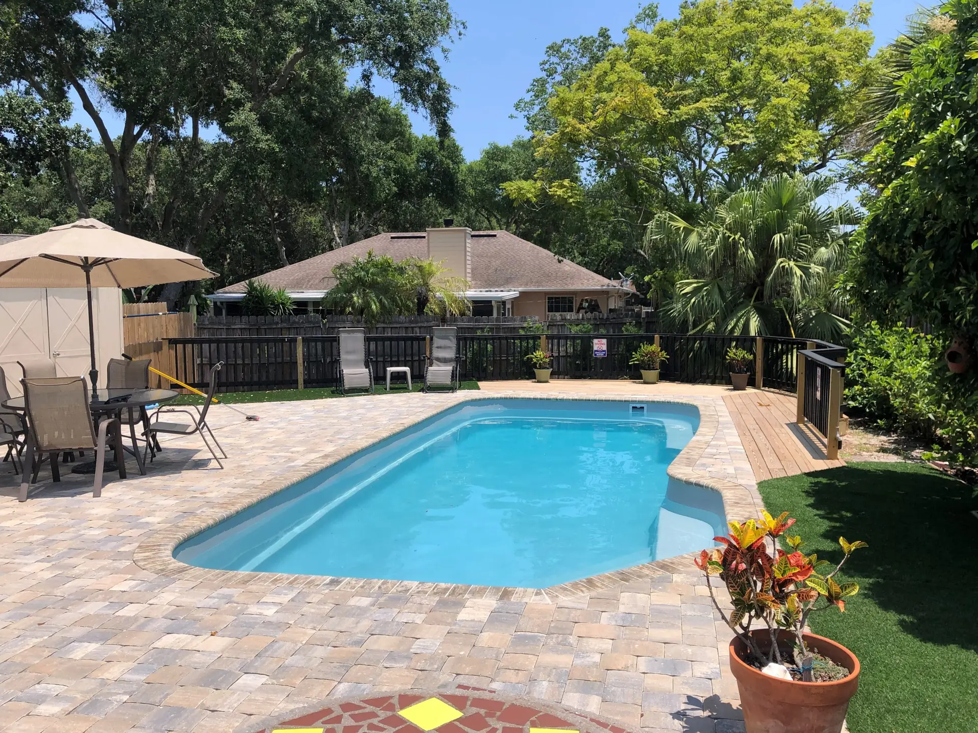 Brasilia fiberglass pool by Rainforest Pools n Composites