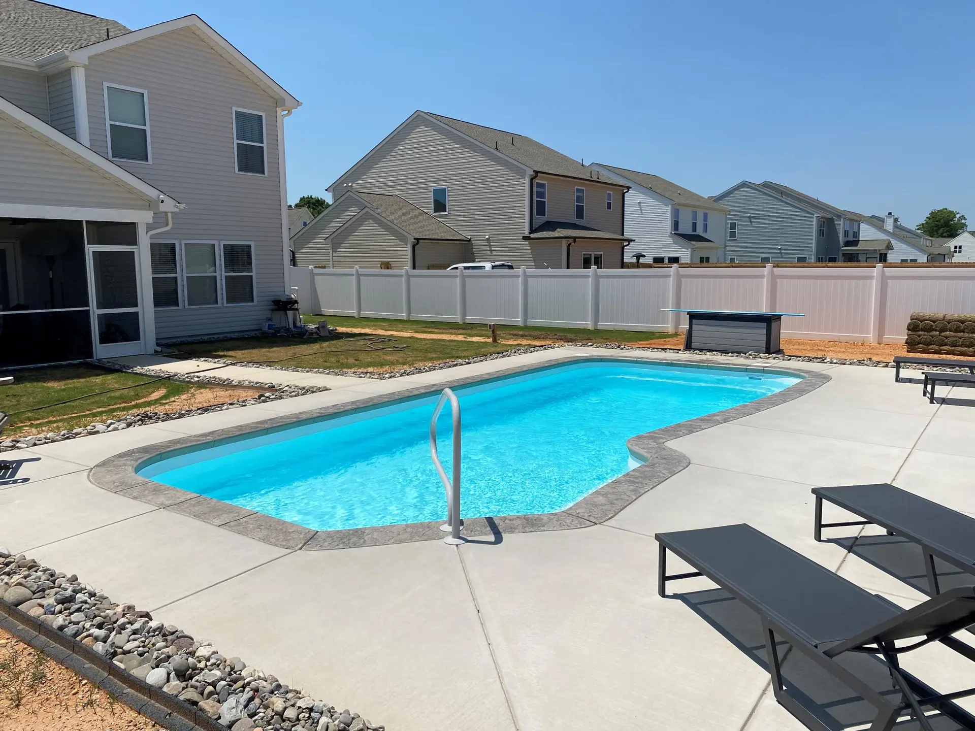 Brasilia fiberglass pool by Rainforest Pools n Composites