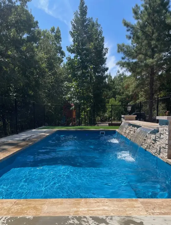 Colombian Cove fiberglass pool by Rainforest Pools
