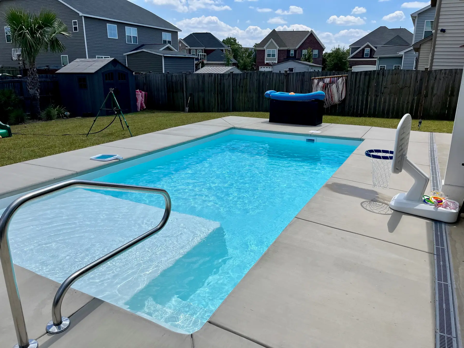Cali Cove model Fiberglass Pool by Rainforest Pools USA