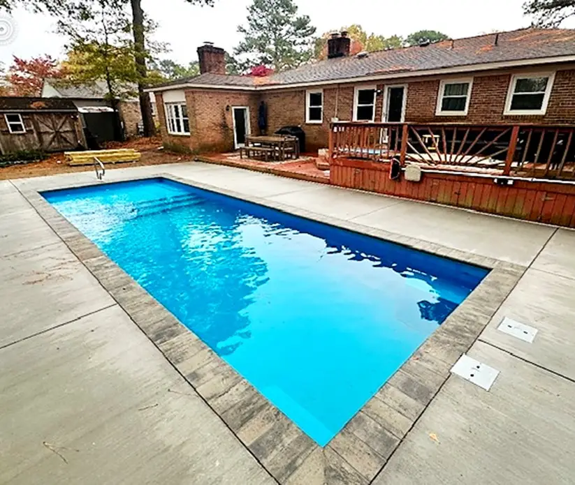 Colombian Beach fiberglass pool by Rainforest Pools n Composites