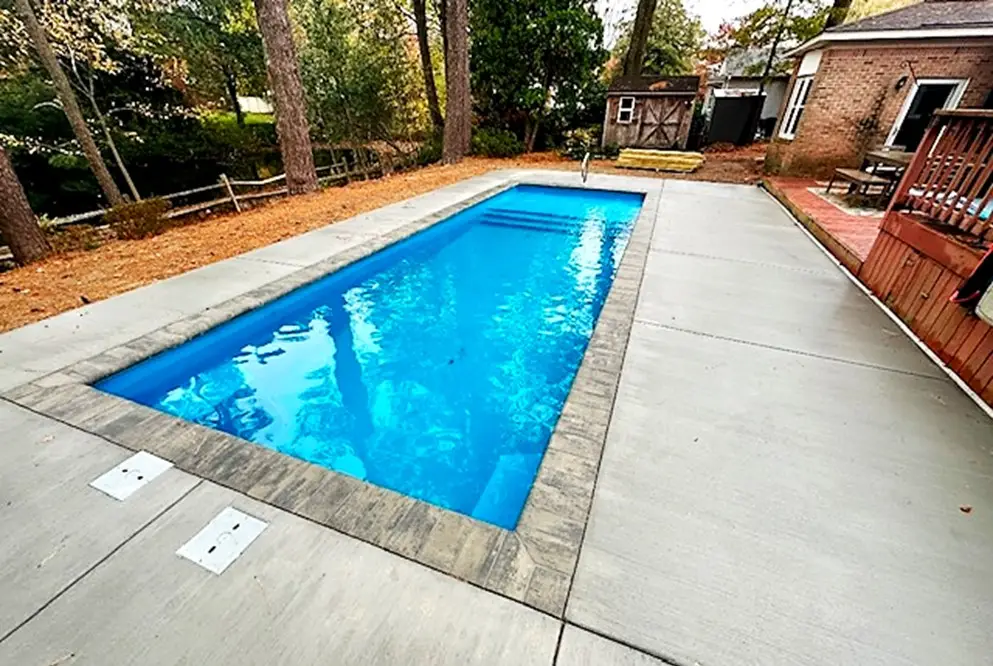 Colombian Beach fiberglass pool by Rainforest Pools n Composites