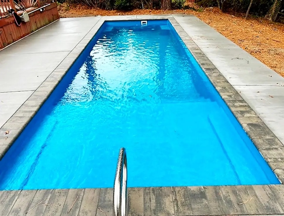 Colombian Beach fiberglass pool by Rainforest Pools n Composites