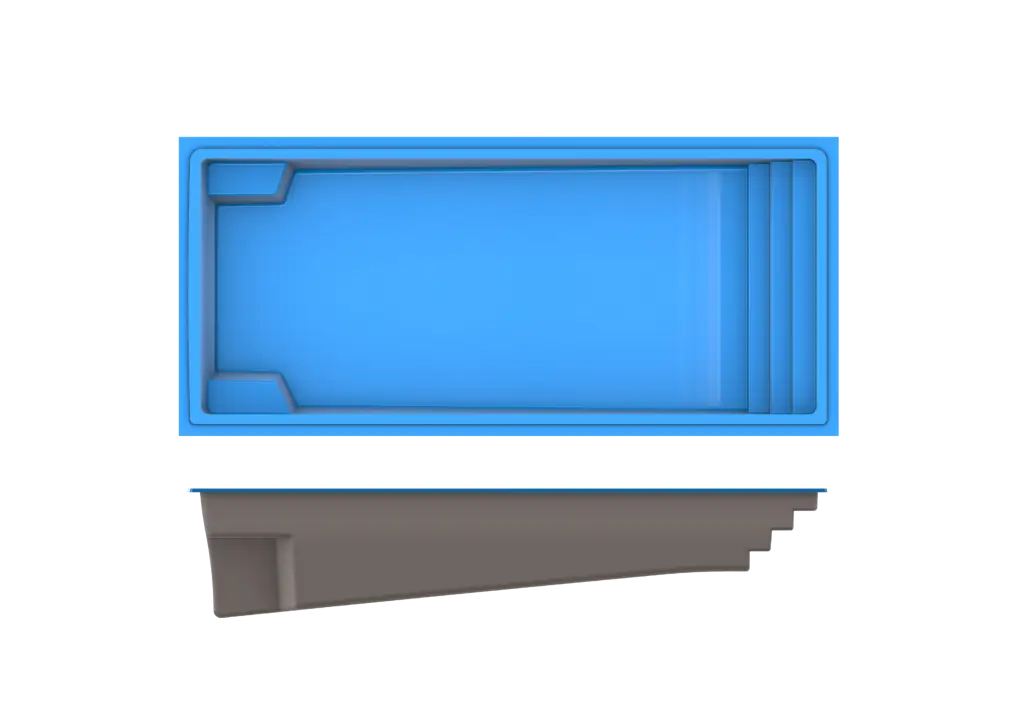 Colombian classic fiberglass pool
