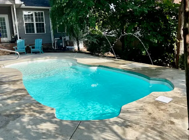 Costa Beach fiberglass pool by Rainforest Pools n Composites