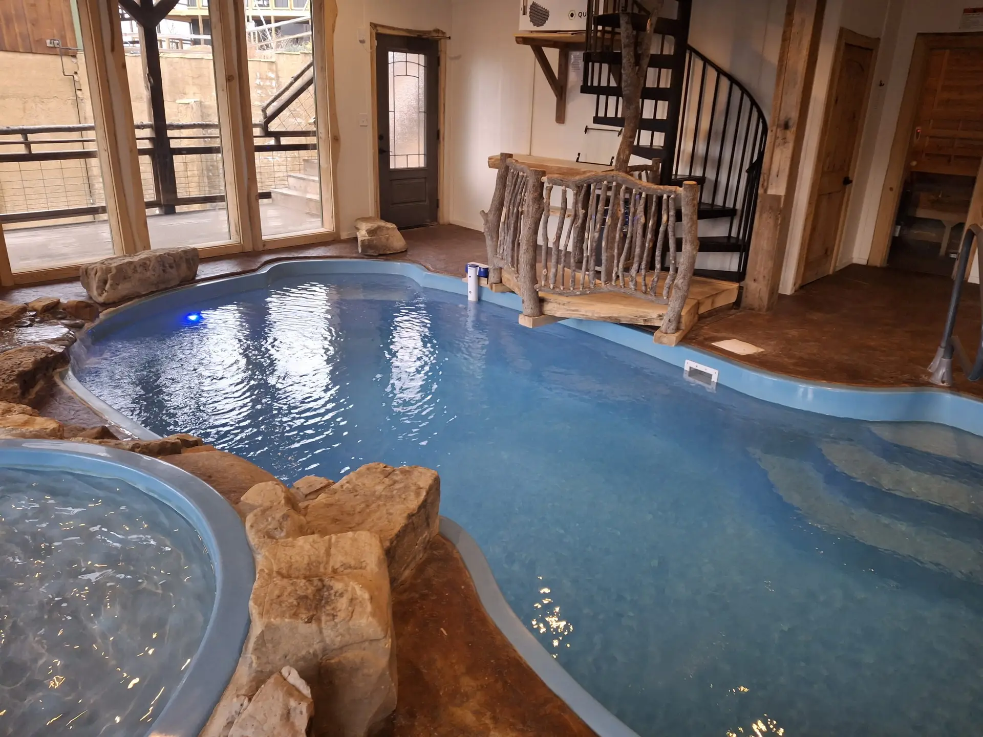 Costa Rica fiberglass pool by Rainforest Pools n Composites