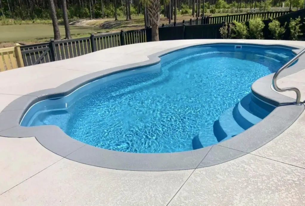 Costa Rica fiberglass pool by Rainforest Pools n Composites