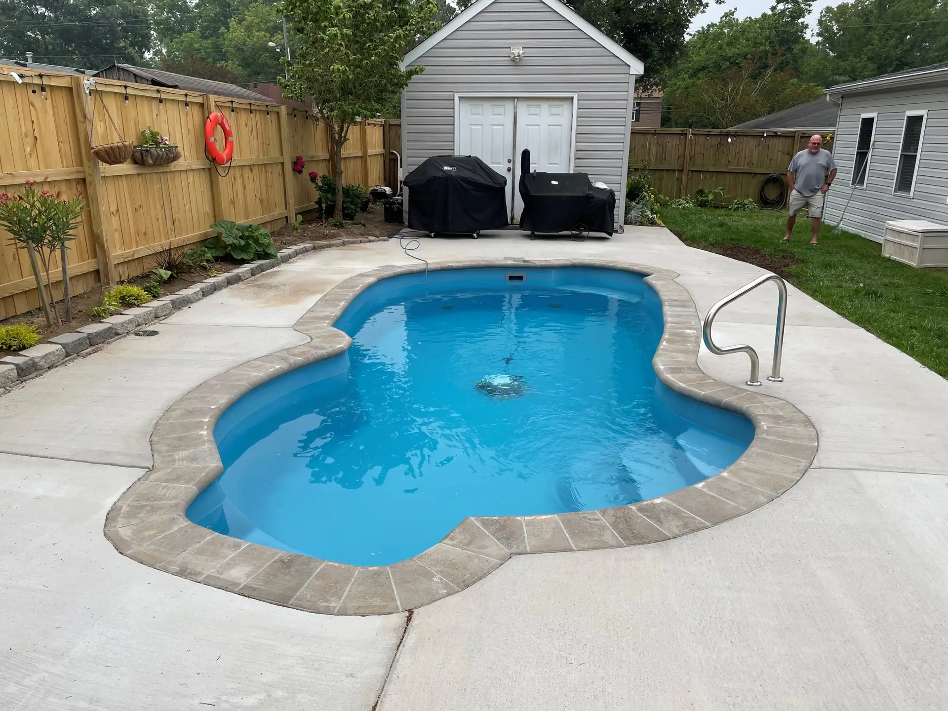 Costa Rica fiberglass pool by Rainforest Pools n Composites