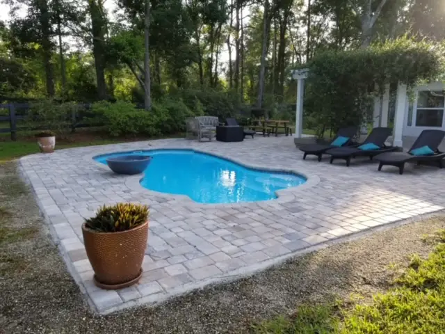 Costa Rica fiberglass pool by Rainforest Pools n Composites