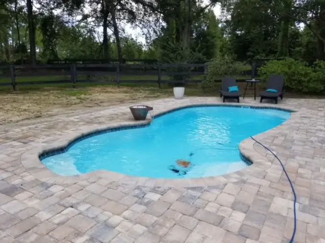 Costa Rica fiberglass pool by Rainforest Pools n Composites