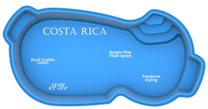 Costa Rica fiberglass pool by Rainforest Pools USA features and benefits