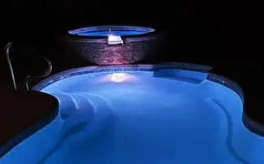 Cumba Spa and Roatan fiberglass pool by Rainforest Pools n Composites