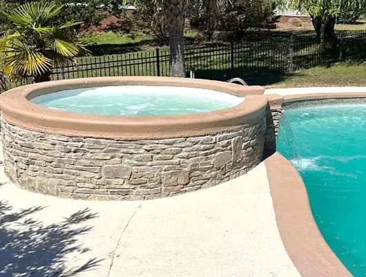 Cumba Spa and Roatan Pool Combination by Rainforest Pools n Composites