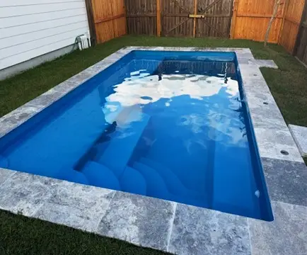 Neblina Beach fiberglass pool by Rainforest Pools n Composites