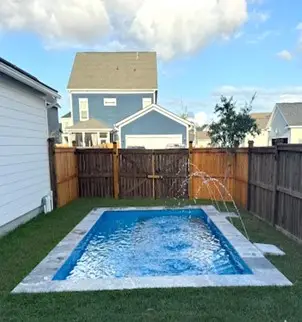 Neblina Beach fiberglass pool by Rainforest Pools n Composites