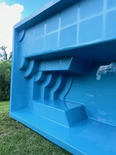Neblina Beach fiberglass pool by Rainforest Pools n Composites