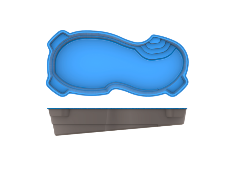 Roatan fiberglass pool by Rainforest Pools USA