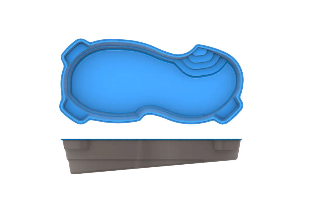 Roatan fiberglass pool by Rainforest Pools USA