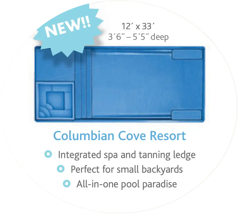 Colombian Resort fiberglass Pool by Rainforest Pools n Composites