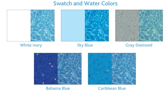 Rainforest Pools Swatches and Water Colors
