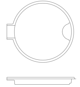 Natal Ledge Fiberglass Pool Line Drawing Blank