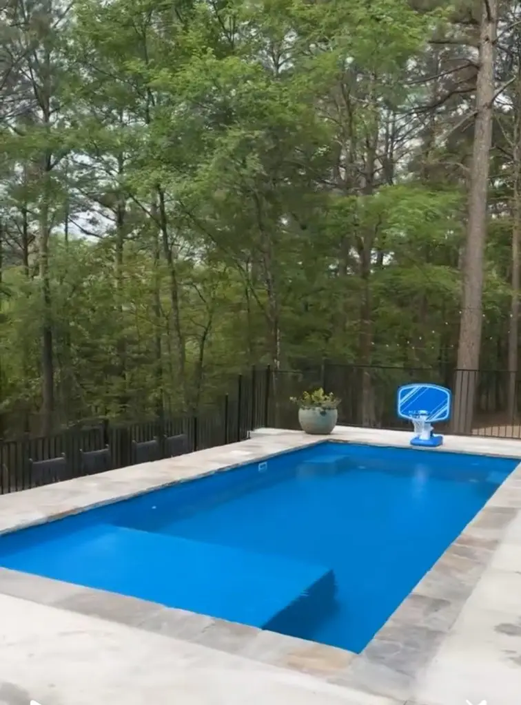 Colombian Cove fiberglass pool by Rainforest Pools