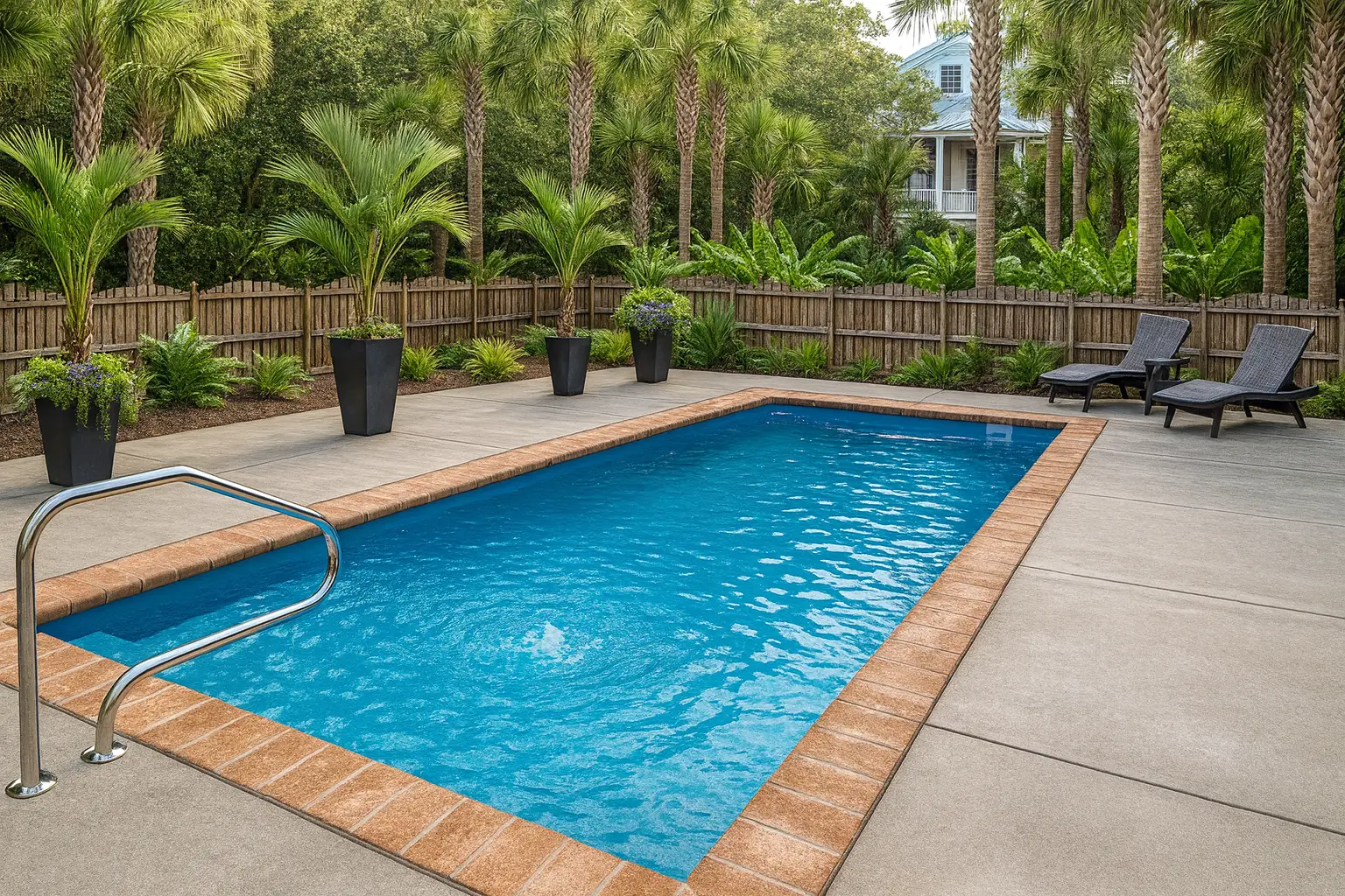 colombian fiberglass pool by Rainforest Pools