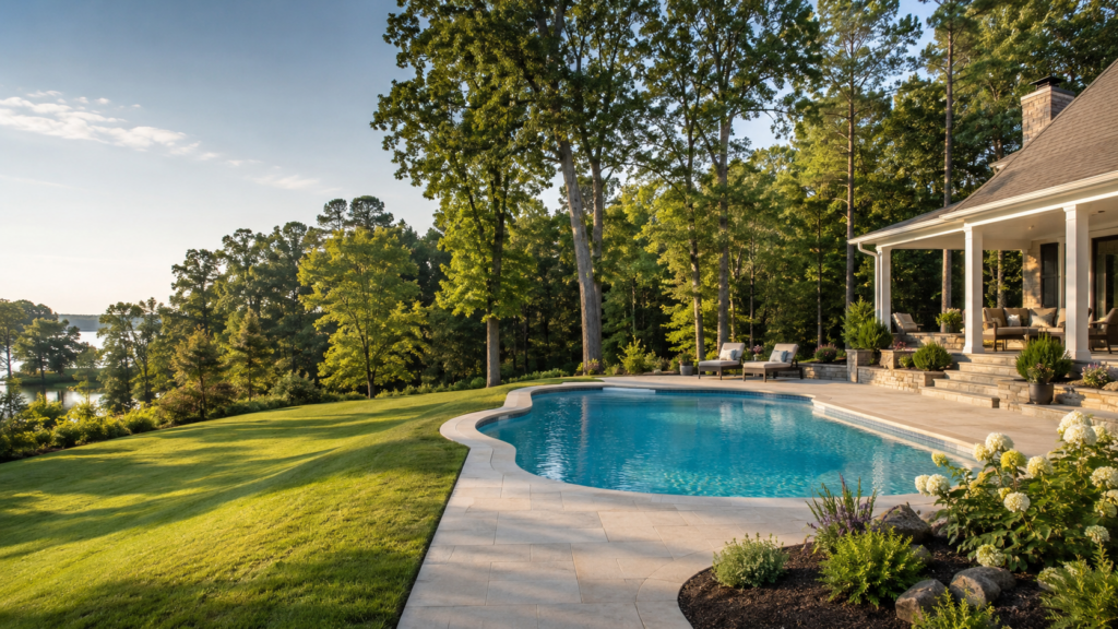 Mississippi fiberglass pool by Rainforest Pools