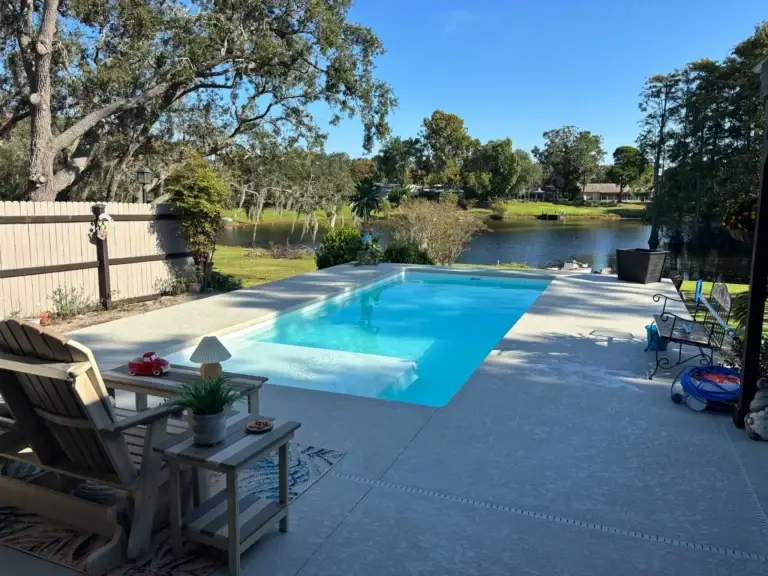 Colombian Cove Fiberglass Pool by Rainforest Pools