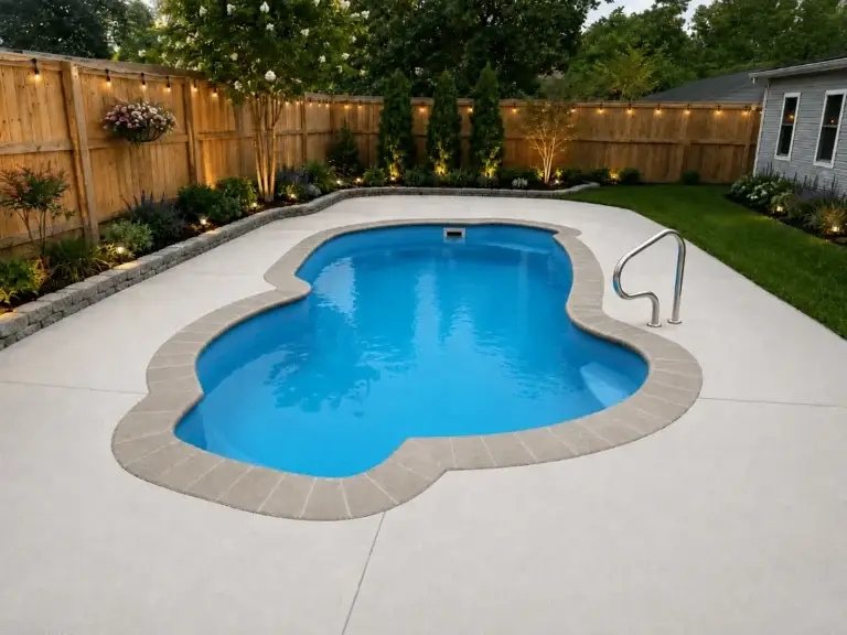 Costa Rica fiberglass pool model by Rainforest Pools