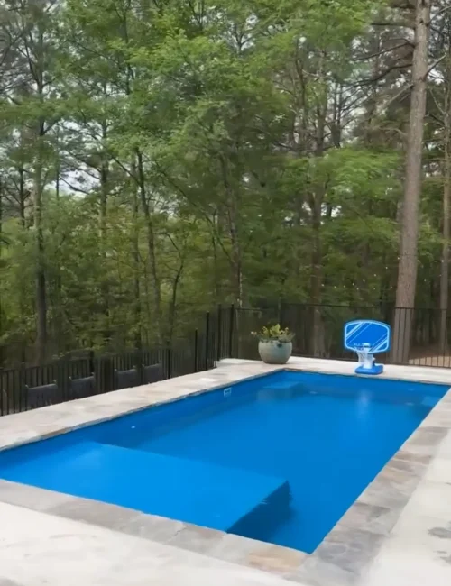 Colombian Cove fiberglass pool by Rainforest Pools